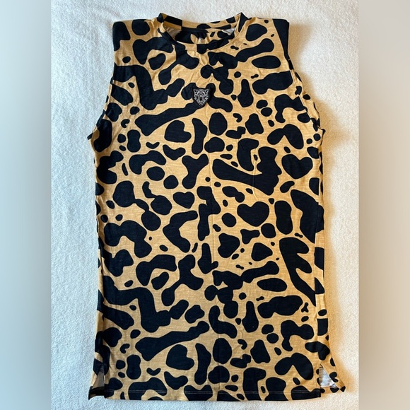 Lita by Ciara King Leopard Print Tunic, small shoulder pads. Women’s size S, 80s - Picture 1 of 8